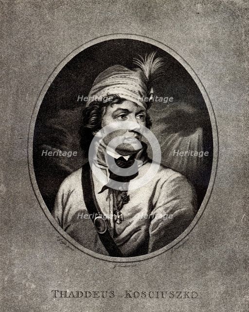 Portrait of Tadeusz Kosciuszko (1746-1817), Early 19th cen.. Artist: Anonymous  