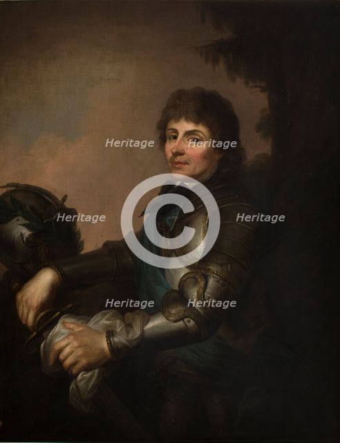Portrait of Tadeusz Kosciuszko (1746-1817) in Armour-Copy, between 1780-1800. Creator: Jozef Grassi.