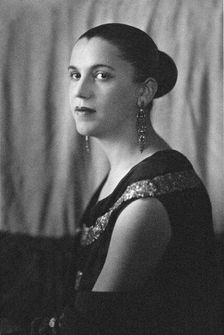 Portrait of Tarsila do Amaral , Early 1920s. Creator: Anonymous