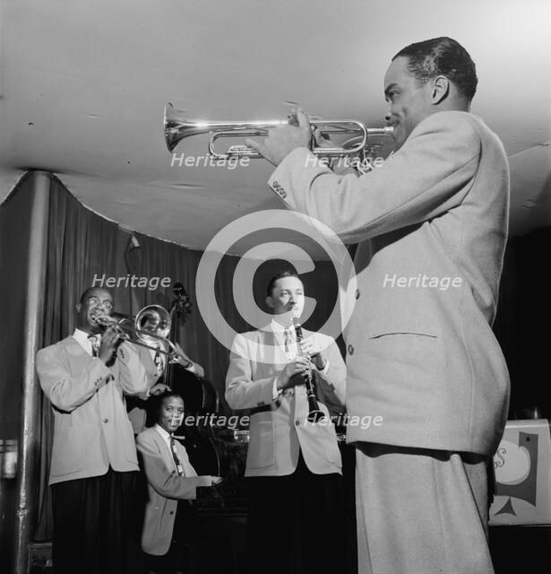 Portrait of Ted Kelly, Kenny Kersey, Benny Fonville, (Scoville)...Café Society (Downtown), NY, 1947. Creator: William Paul Gottlieb.