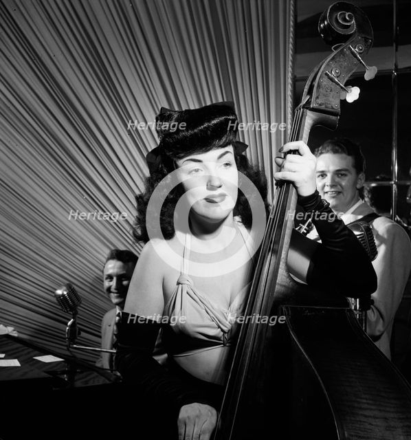Portrait of Teddy Kaye, Vivien Garry, and Arv(in) Charles Garrison, Dixon's, N.Y., ca. May 1947. Creator: William Paul Gottlieb.