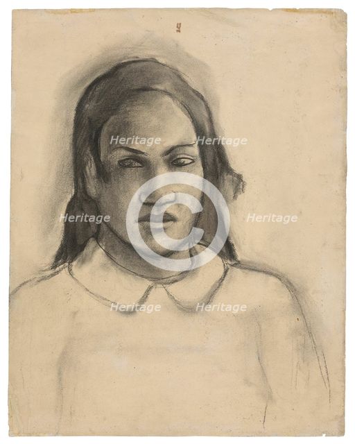 Portrait of Tehamana, 1891/93. Creator: Paul Gauguin.