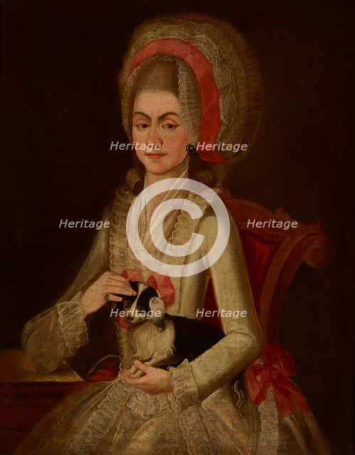 Portrait of Tekla Kosciuszko née Ratomska (ca.1715-1768), Mother of Tadeusz Kosciuszko, c1760. Creator: Jan Koltonowski.