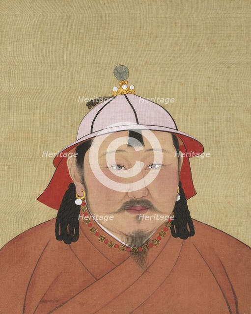 Portrait of Temür Khan (1265-1307), 14th century. Creator: Chinese Master.