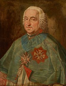 Portrait of Teodor Kazimierz Czartoryski (1704-1768), Bishop of Poznan, between 1742-1768. Creator: Antoni Brygierski