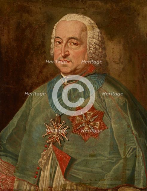 Portrait of Teodor Kazimierz Czartoryski (1704-1768), Bishop of Poznan, between 1742-1768. Creator: Antoni Brygierski.