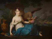Portrait of Teofila Radziwill as Hebe, 1802-1806. Creator: Jozef Peszka