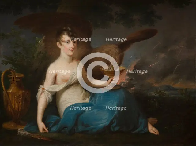Portrait of Teofila Radziwill as Hebe, 1802-1806. Creator: Jozef Peszka.