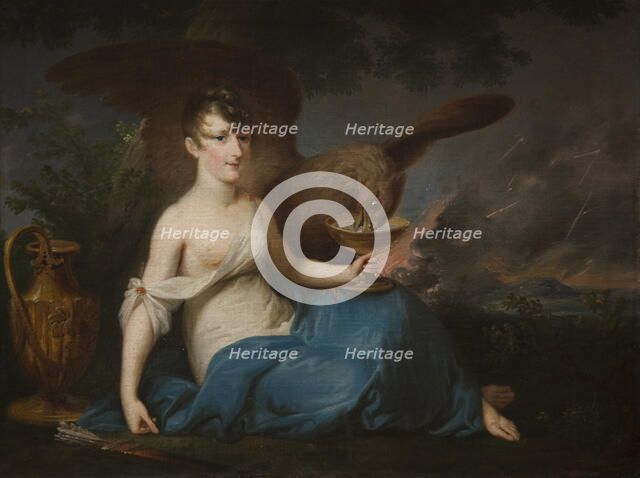 Portrait of Teofila Radziwill as Hebe, 1802-1806. Creator: Jozef Peszka.