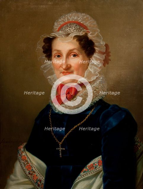 Portrait of Teresa Hausner, 1824. Creator: Karol Schweikart.