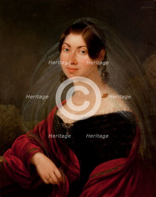 Portrait of Teresa Zebrawska née Hanowicz, 1838. Creator: Franciszek Ksawery Lampi.