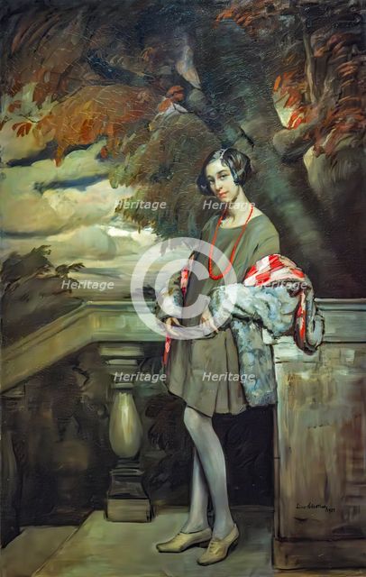 Portrait of Teresita Lorenzon, 1923. Creator: Selvatico, Lino (1872-1924).