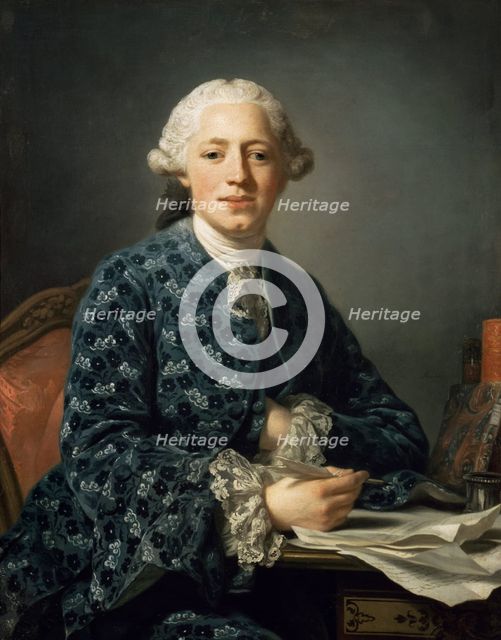 Portrait of Thure Leonard Klinckowström (1735-1821), 1758. Creator: Roslin, Alexander (1718-1793).