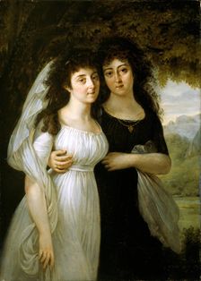 Portrait of the Maistre Sisters, 1796. Creator: Antoine-Jean Gros