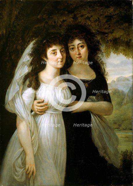 Portrait of the Maistre Sisters, 1796. Creator: Antoine-Jean Gros.