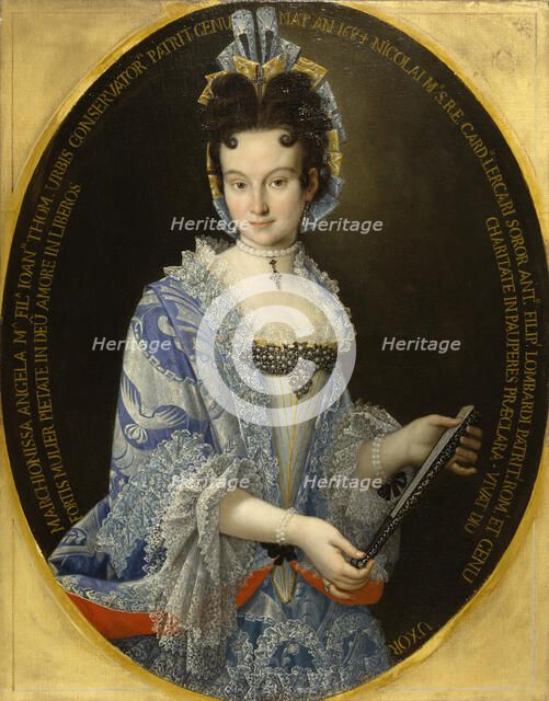 Portrait of the Marchioness Angela Maria Lombardi, c1710. Creator: Unknown.