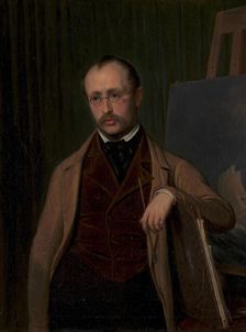 Portrait of the Marine Painter, 1846-1850. Creator: Emil Baerentzen
