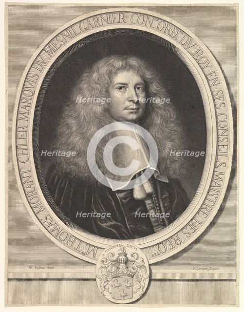 Portrait of the Marquis du Mesnilgarnier, 17th century. Creator: Pierre Lombart.