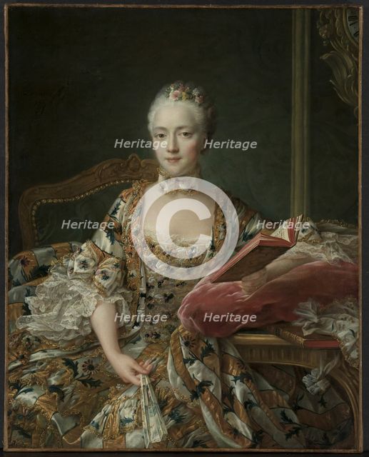 Portrait of the Marquise dAguirandes, 1759. Creator: François Hubert Drouais (French, 1727-1775).