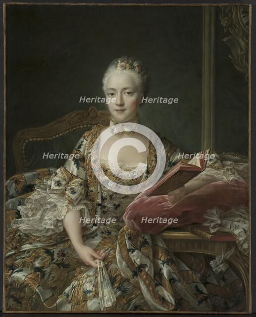 Portrait of the Marquise dAguirandes, 1759. Creator: François Hubert Drouais (French, 1727-1775).