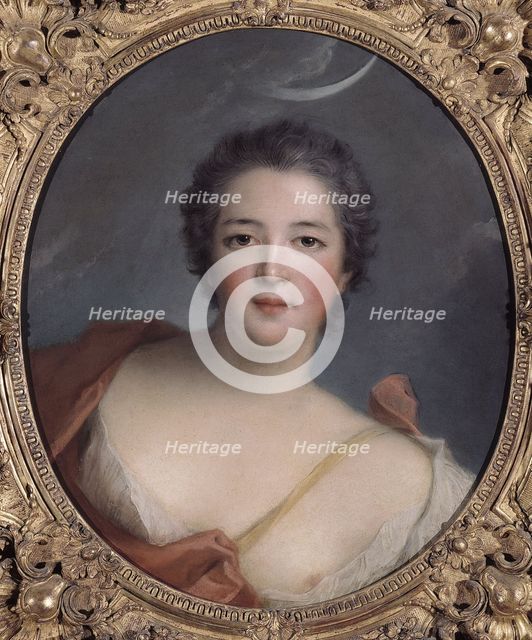 Portrait of the Marquise de Flavacourt, in silence. Creator: Ecole Francaise.