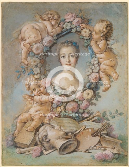 Portrait of the Marquise de Pompadour (1721-1764), 1754. Artist: Boucher, François (1703-1770)