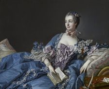 Portrait of the Marquise de Pompadour (1721-1764), ca 1758. Artist: Boucher, François (1703-1770)