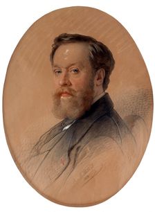 Portrait of the marshal of the nobility V.Y. Tulinov, 1868. Creator: Belloli, Andrei (1820-1881)