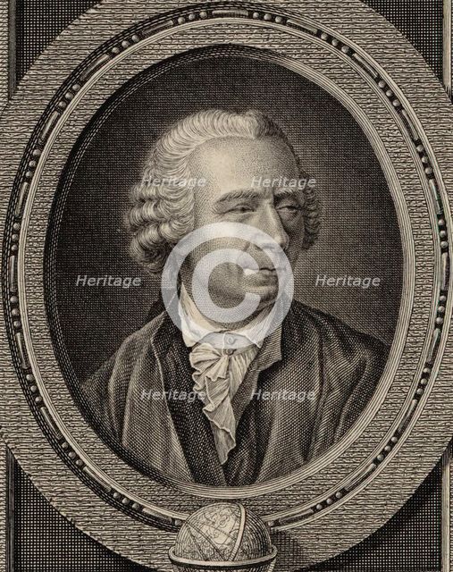 Portrait of the mathematican Leonhard Euler (1707-1783), 1790. Creator: Mechel, Christian von (1737-1817).