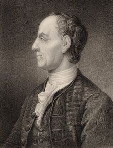 Portrait of the mathematican Leonhard Euler (1707-1783), 1850. Creator: Holl, Benjamin (1808-1884)