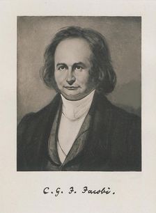 Portrait of the mathematician Carl Gustav Jacob Jacobi (1804-1851), 1843