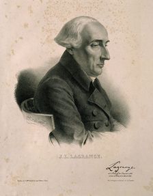 Portrait of the mathematician Joseph-Louis Lagrange (1736-1813)