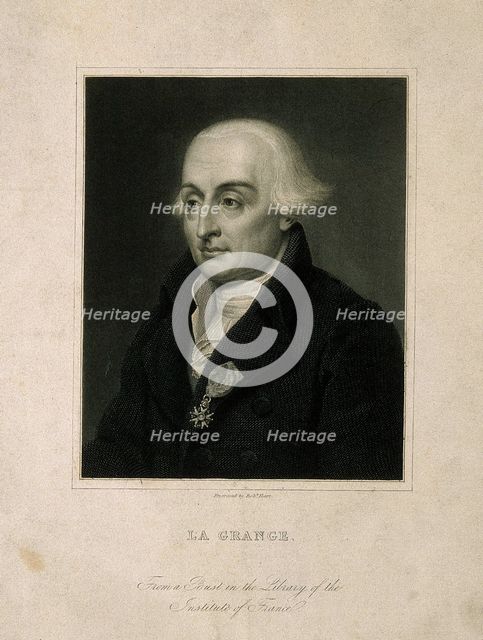 Portrait of the mathematician Joseph-Louis Lagrange (1736-1813).