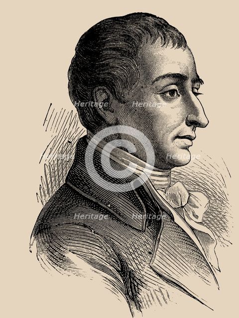 Portrait of the mathematician Joseph-Louis Lagrange (1736-1813).
