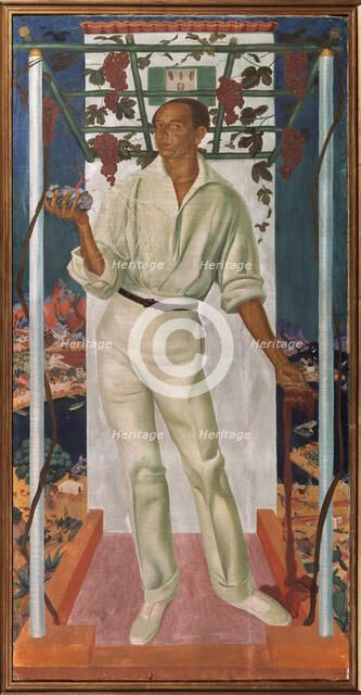 Portrait of the Mexican artist Roberto Montenegro Nervo (1887-1968), 1915. Artist: Yakovlev, Alexander Yevgenyevich (1887-1938)