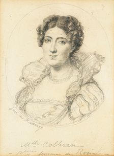 Portrait of the mezzo-soprano Isabella Colbran (1785-1845)