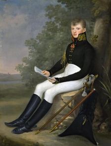 Portrait of the Military Cartographer F.F.Schubert, 1807. Creator: Jan Gladysz