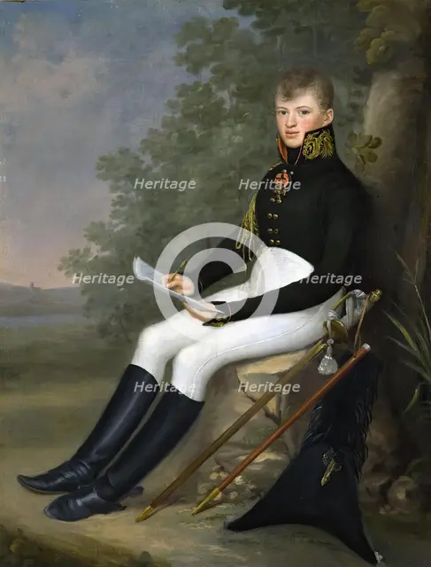 Portrait of the Military Cartographer F.F.Schubert, 1807. Creator: Jan Gladysz.