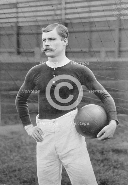 Portrait of the Millwall Athletic footballer A Geddes, 1896. Creator: Symmons & Thiele.