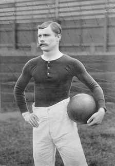 Portrait of the Millwall Athletic footballer A Geddes, 1896. Creator: Symmons & Thiele