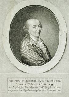Portrait of the Miniaturist, Christian Friedrich Carl Kleemann, 1789. Creator: Abraham Wolfgang Küfner