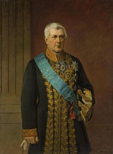 Portrait of the Minister of Justice Count Viktor Panin, 1875. Creator: Georg von Bothmann