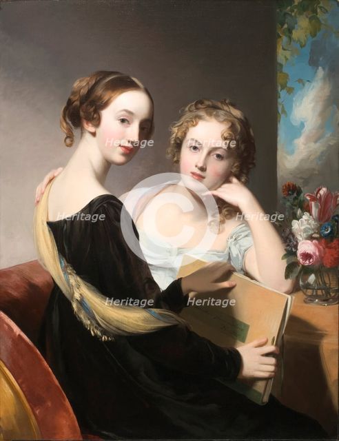 Portrait of the Misses Mary and Emily McEuen, 1823. Creator: Thomas Sully.