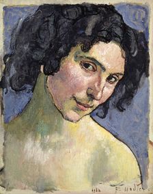 Portrait of the Model Giulia Leonardi, 1910. Creator: Hodler, Ferdinand (1853-1918)