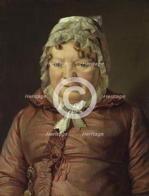 Portrait of the Mother of Captain von Stierle-Holzmeister, ca 1819. Artist: Waldmüller, Ferdinand Georg (1793-1865)