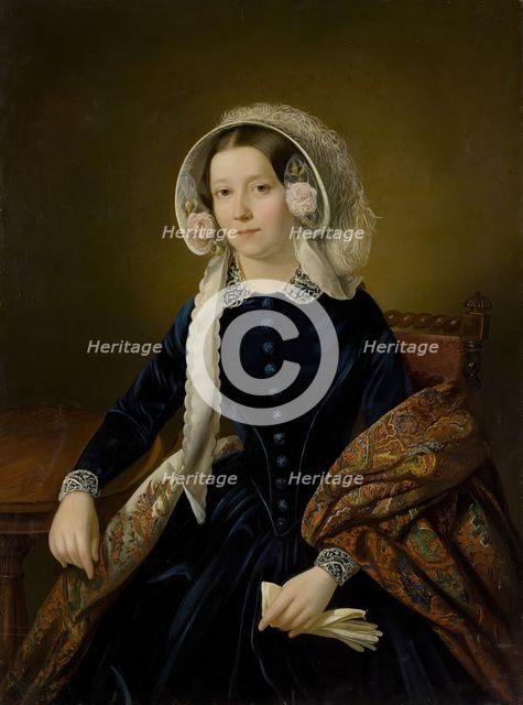 Portrait of the Mother of Kobylinsky, Member of the State Council, 1849. Creator: Morten Thrane Brunnich.
