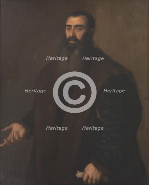 Portrait of the Nuremburg Merchant and Collector Willibald Imhoff the Elder (1519-1580). Creator: Titian.