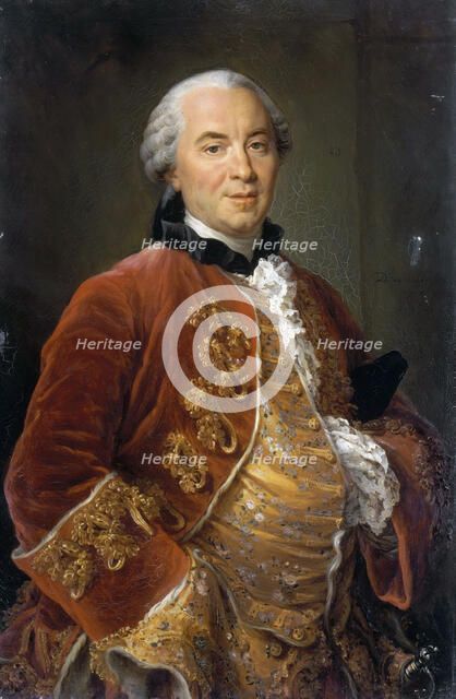 Portrait of the naturalist Georges-Louis Leclerc, Comte de Buffon (1707-1788), 1761.