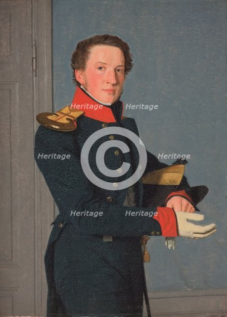 Portrait of the Naval Lieutenant D. Christen Schifter Feilberg, 1832-1836. Creator: Christen Købke.