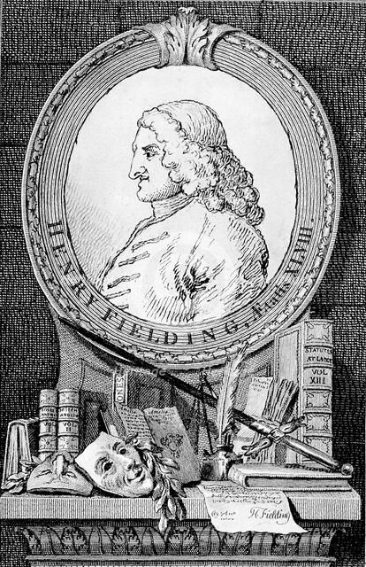 Portrait of the novelist and playwright Henry Fielding (1707-1754), 1762.  Creator: Hogarth, William (1697-1764).